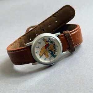 Brown Leather Strap Watch